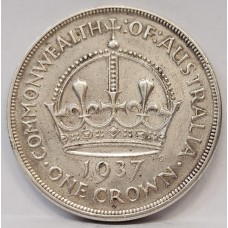 AUSTRALIA 1937 . CROWN . SURFACE MARKS